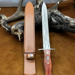 Dague de chasse - incrustation sanglier sur le manche (3)