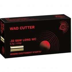 GECO 32 S&W Long Wad Cut LWC 100gr X50