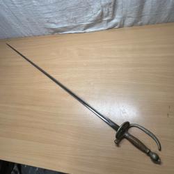Ancienne épée KLINGENTHAL pour pièces lame triangulaire 19 eme
