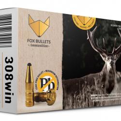 Boites de 20 cartouches Fox Bullets Fox Classic Hunter cal.308WIN 165g
