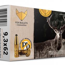 Boites de 20 cartouches Fox Bullets Fox Classic Hunter cal.9,3X62 220g