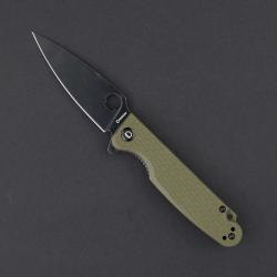 Couteau Daggerr Florin Lame Acier 8Cr14MoV Blk Manche FRN OD Green Linerlock Clip DGRFLMNOLBW