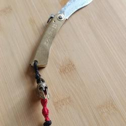 Couteau type higonokami kukri Damas san-maï personnalisé