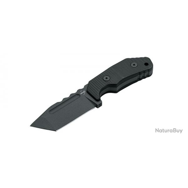 Boker Couteau Little Dvalin Tanto - Lame 80mm - Manche G10 - Etui de type Kydex