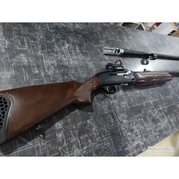 LUGER SEMI AUTO SLUG 12/76 + CANON DE 71CM + POINT ROUGE SIGHT OPTICS