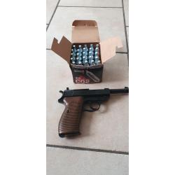 UMAREX Walther p38 4,5 mm plombs + 25 cartouches co2 swiss arms