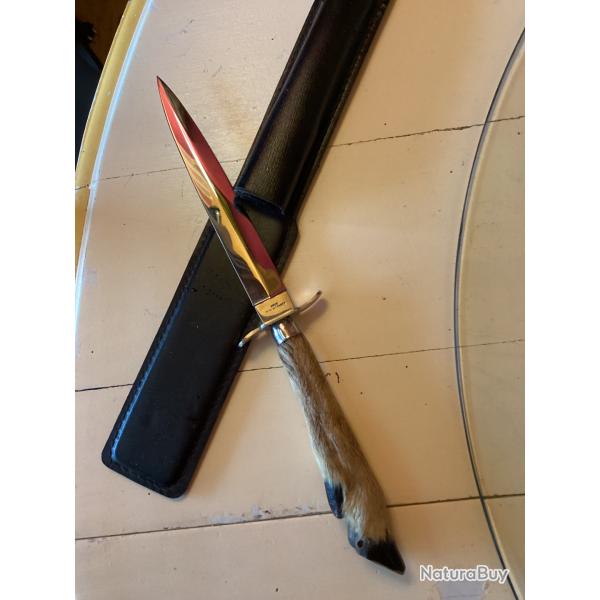 Ouvre lettre inox patte de chevreuil