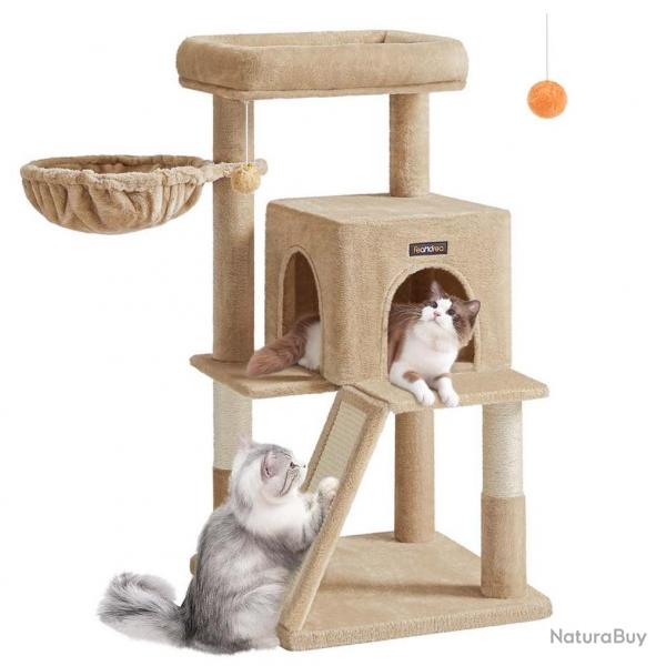 Arbre  chat avec planche  gratter 48 x 48 x 96 cm gris marron 12_0003693