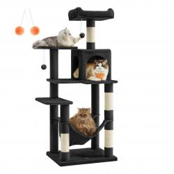 Arbre à chat hamac tour de jeux 143 cm gris clair 12_0003852