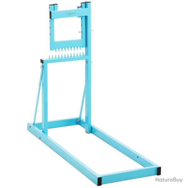 Chevalet pour couper du bois pliable 120 kg pour troncs jusqu' 2,4 m acier bleu 14_0008695