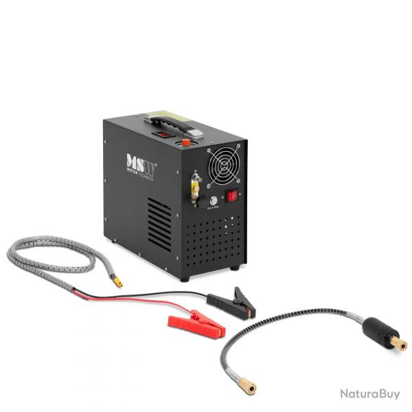 Compresseur pcp 300 bar 12/220 volts 400 watts arrt automatique aluminium tle de fer galvanise n