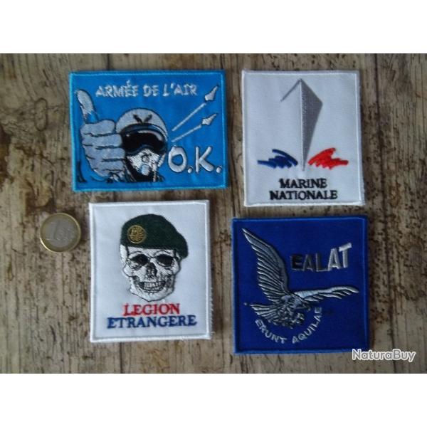 lot militaire 4 cussons arme air marine lgion aviation insignes collection