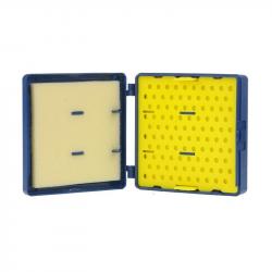 BOITE DE RANGEMENT PLASTIQUE POUR 100 PLOMBS 4.5MM