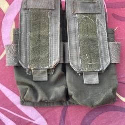 Double poche vert olive