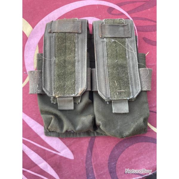 Double poche vert olive