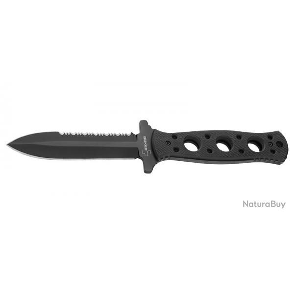 Boker Couteau Steel Mariner - Lame 100mm - Manche G10 - Etui de type Kydex