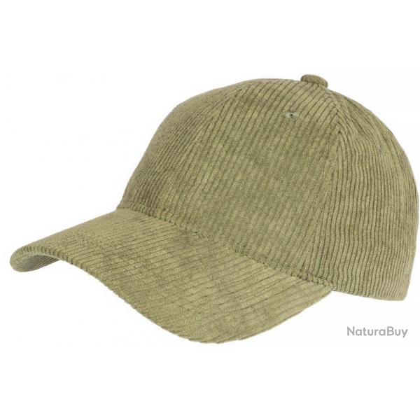 Casquette Velours Vert Cotele Tendance Baseball Sneyson Taille unique Vert