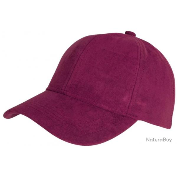 Casquette Daim Rouge Bordeaux Classe Suedine Kalter Baseball Taille unique Rouge