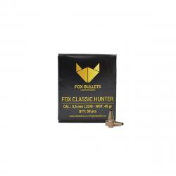 Boites de 50 Ogives Fox Bullets Fox Classic Hunter cal.5,6MM 45G