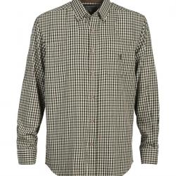 Chemise de chasse Enfant Percussion - Marron / Vert - 6A