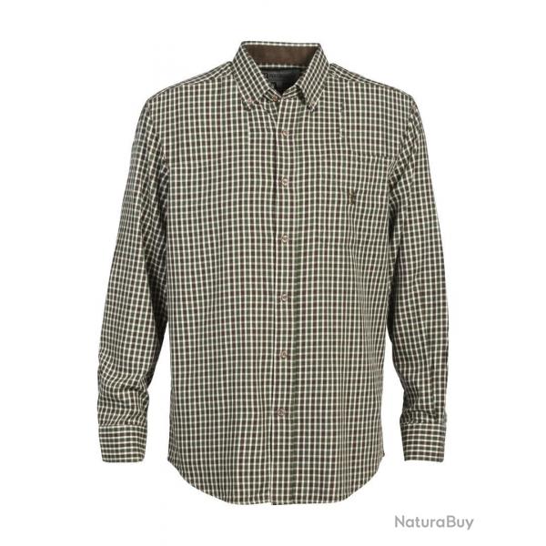 Chemise de chasse Enfant Percussion - Marron / Vert - 6A