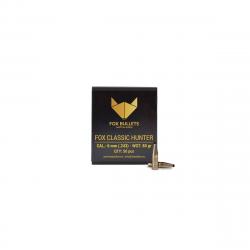 Boites de 50 Ogives Fox Bullets Fox Classic Hunter cal.5,6MM 80G