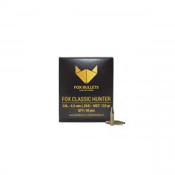 Boites de 50 Ogives Fox Bullets Fox Classic Hunter cal.6,5MM 123G
