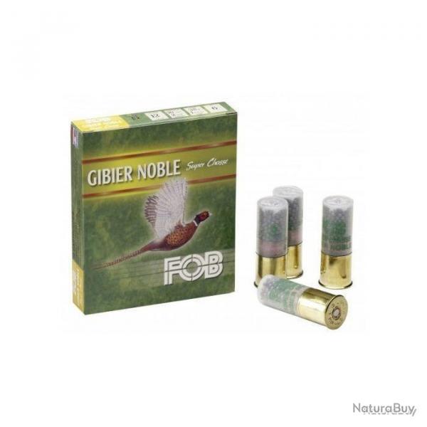 CARTOUCHES FOB GIBIER NOBLE calibre 12/70 38g n8 bourre grasse rose x10