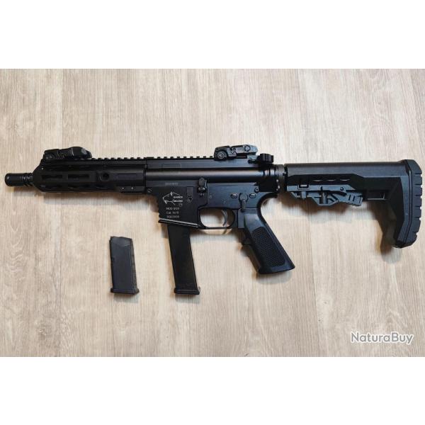 Carabine semi-automatique SABER GEARS - SG9 - Canon 8" - Calibre 9x19 (occasion trs bon tat)