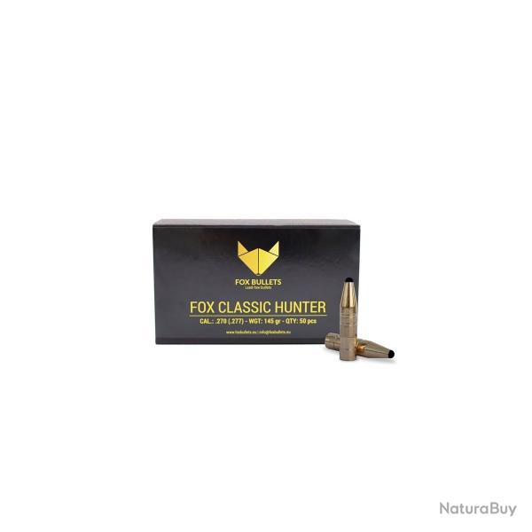 Boites de 50 Ogives Fox Bullets Fox Classic Hunter cal.270 145G