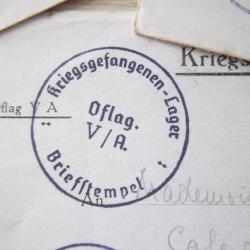 lot 5 lettres prisonniers officier oflag V/A documents militaire