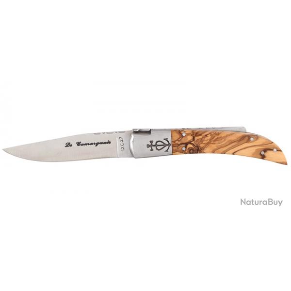 Couteau Camarguais N12 Trident soud - Lame 105mm - Manche Olivier