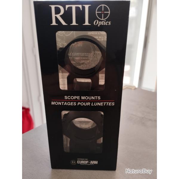 Colliers de montage lunette diametre 30mm (haut)