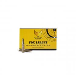 Boites de 100 Ogives Fox Bullets Fox Target cal.6,5MM 123G
