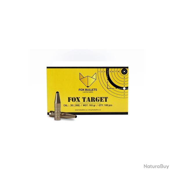 Boites de 100 Ogives Fox Bullets Fox Target cal.308 165G
