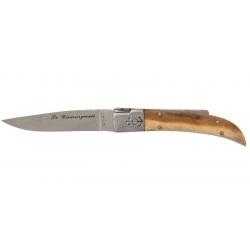Couteau Camarguais N°10 Trident soudé - Lame 90mm - Manche Bois de rose