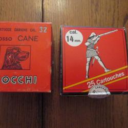 LOT DE 2 BOITES DE CARTOUCHES  FIOCCHI   14 MM