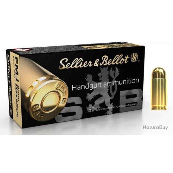 SELLIER BELLOT cal.9mm MAKAROV FMJ x50