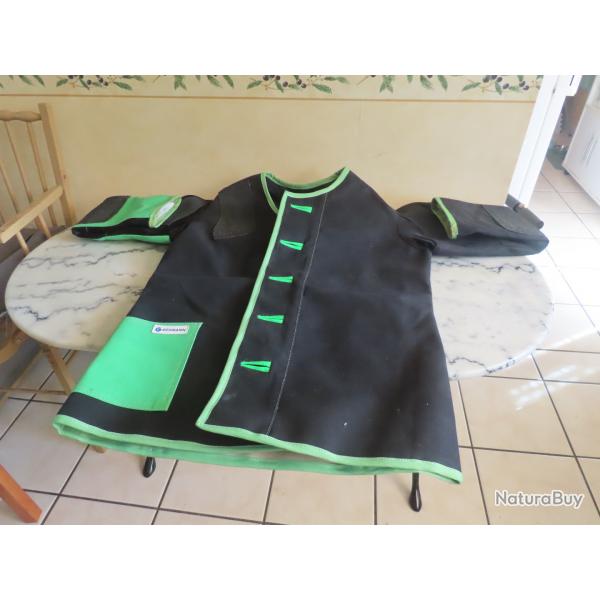 Veste de tir sportif Homme en lin Gehmann G415 - Tireur droitier - Taille 56