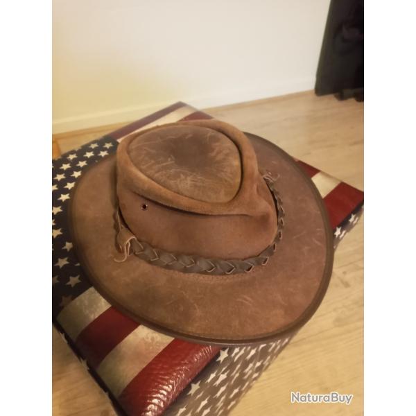 Chapeau cuir Australien