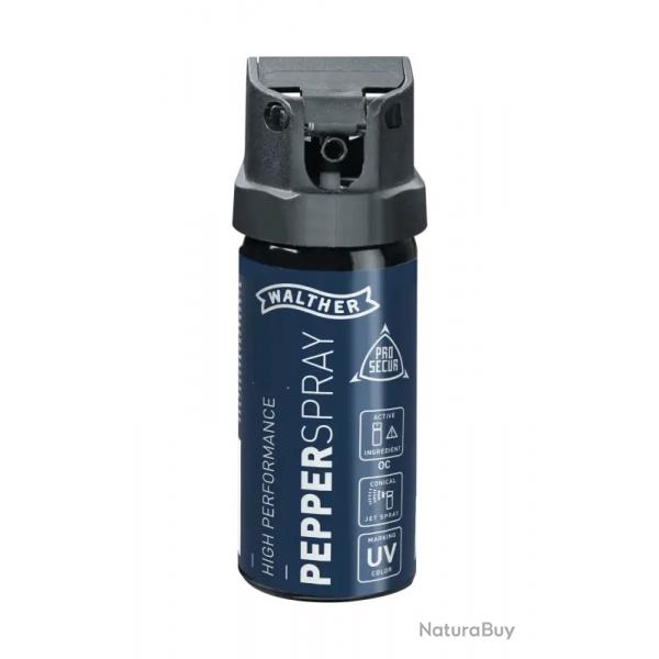 Bombe anti-agression Walther PROSECUR GAZ OC POIVRE 53 ML