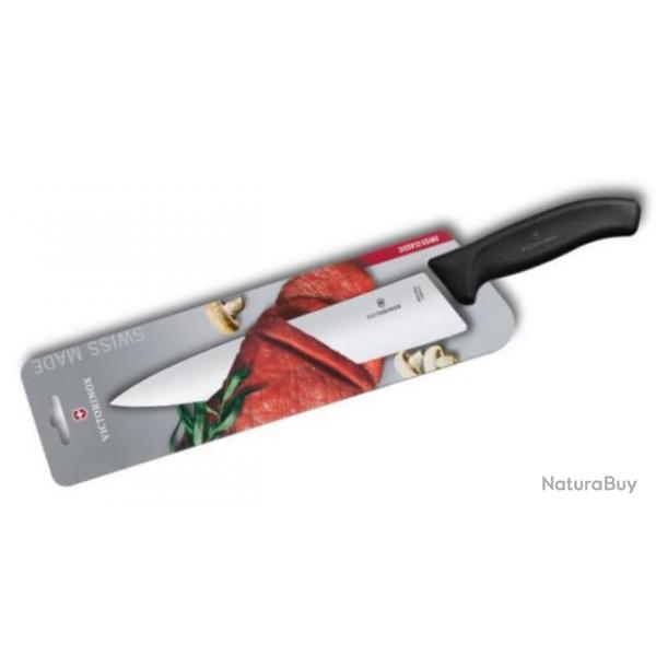 Couteau 19 cm  dcouper Victorinox Swiss Classic noir/carte 6.8003.19B