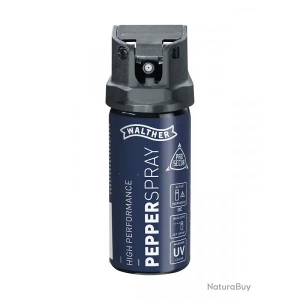 Bombe anti-agression Walther PROSECUR GEL OC POIVRE 53 ML Porte.5M