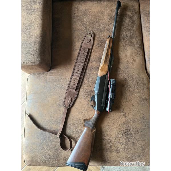 Carabine semi automatique BENELLI 9.3x62 modle WOOD quipe point rouge Aimpoint 5000