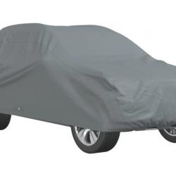 Housse de voiture SUV complète gris M tissu non tissé protection véhicule pratique durable