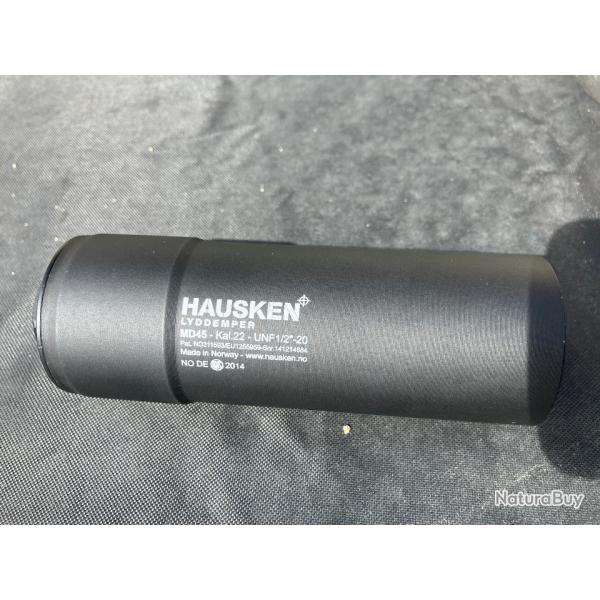 Vend silencieux /RDS Hausken court MD 45 pour .22LR/.222 REM  filetage 1/2"x20