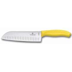 6.8526.17L8B couteau Santoku alvéolé Victorinox SwissClassic lame 17cm