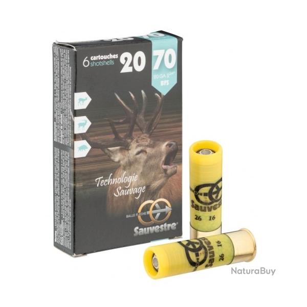 Munitions SAUVESTRE balle flche cal. 20/70 22.5gr par 6