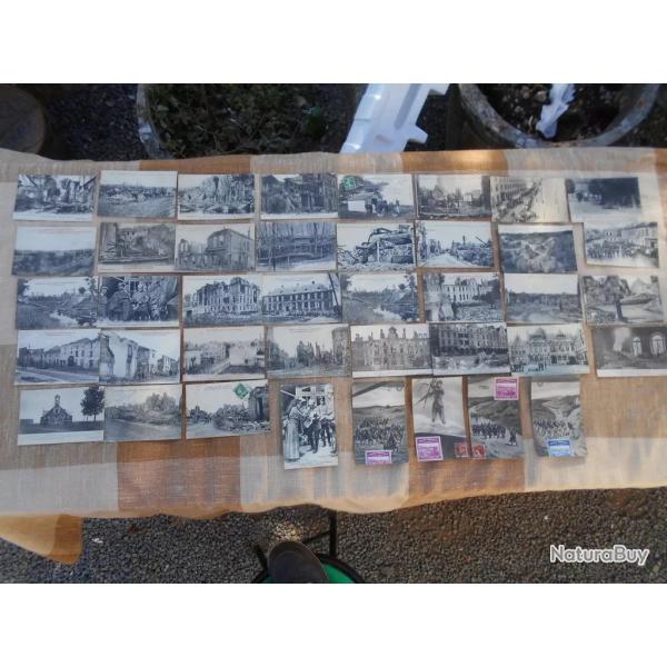 LOT DE 40 CARTES POSTALES 1 ERE GUERRE MONDIALE