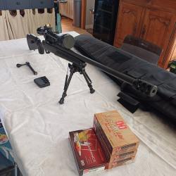 Carabine Tikka T3 300 Win Mag + lunette Nightforce NXS 3,5-15x56 + point rouge Burris Fastfire II